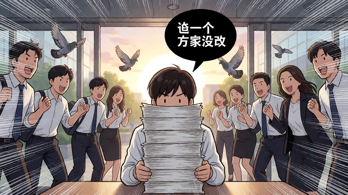 五点的我如闪电，五点半的我还在加班