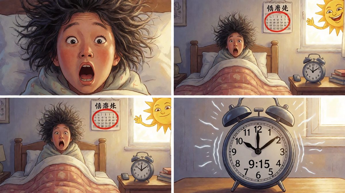 一睁眼，发现已经迟到了！