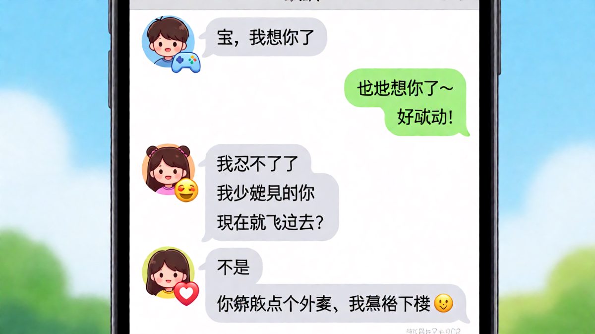 我想你了的终极含义——其实是让我点外卖