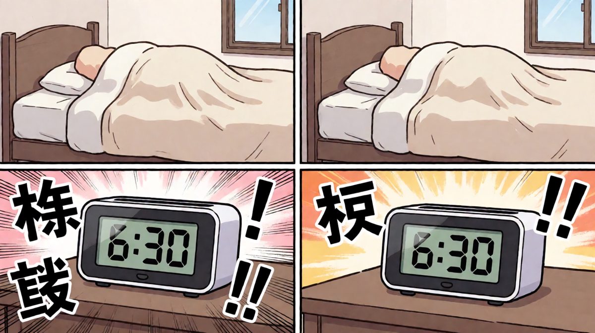 闹钟无情响起，清晨的战斗打响！