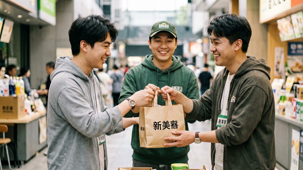 第2格：收到外卖的那一刻，以为是满满的幸福感