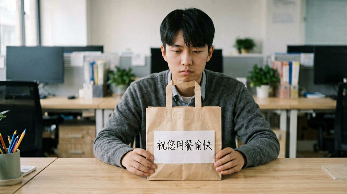 第3格：打开袋子——里面只有四个字和空气