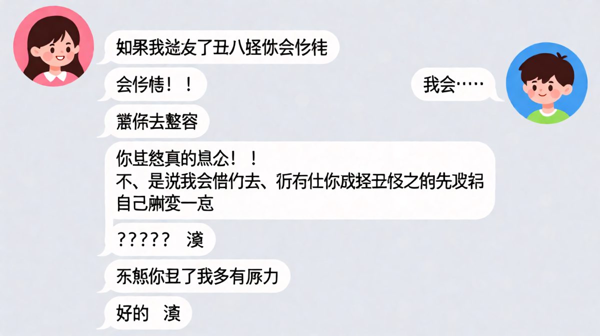 女生试探变丑怎么办，男生回答：陪你整容，但先把自己变帅。