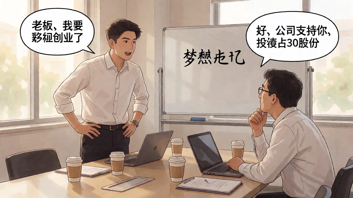 员工提离职创业，老板不仅不放人还要入股，反转来了。