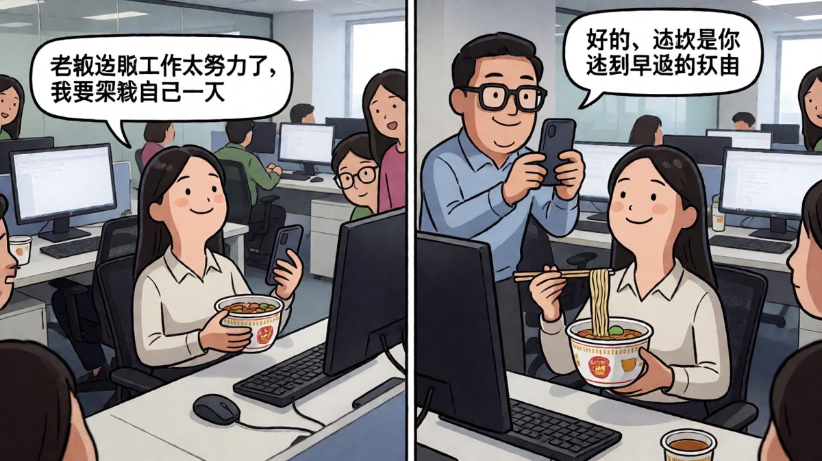 员工自曝摸鱼名场面，老板神补刀让她当场社死。