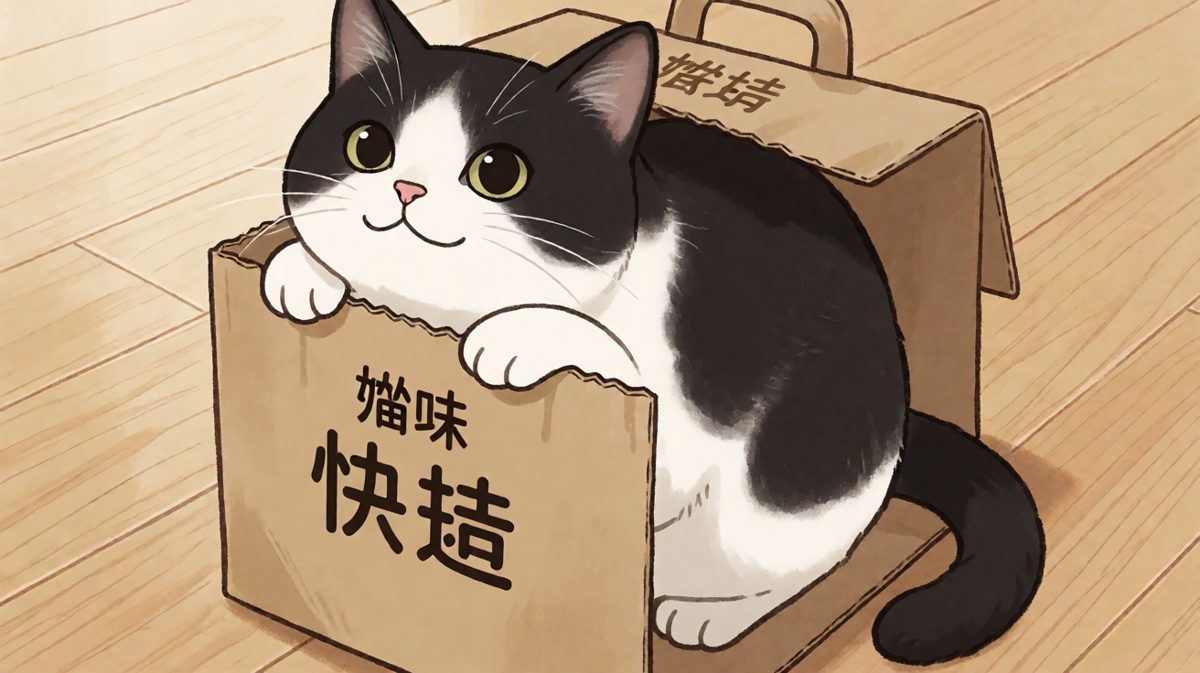 猫咪的理论：如果我把身体藏起来，烦恼就追不上我了——显然它高估了自己。