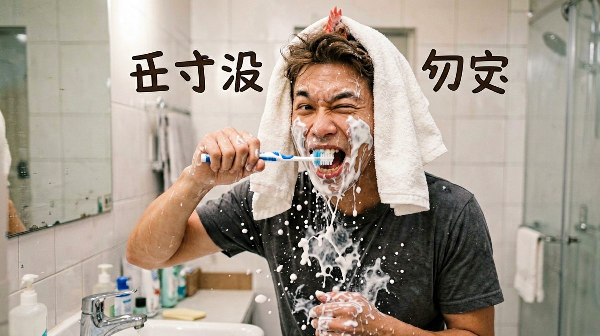五分钟搞定洗漱，主打一个速度与激情