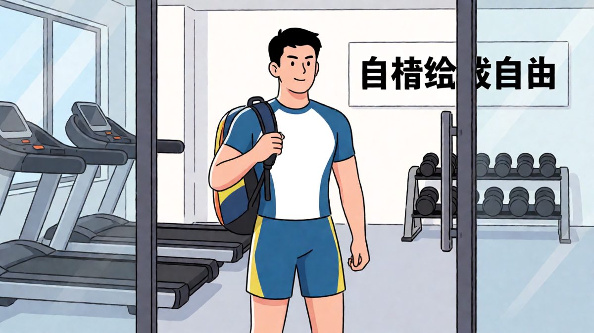 第一天来健身房，雄心壮志觉得自己一定能瘦成闪电