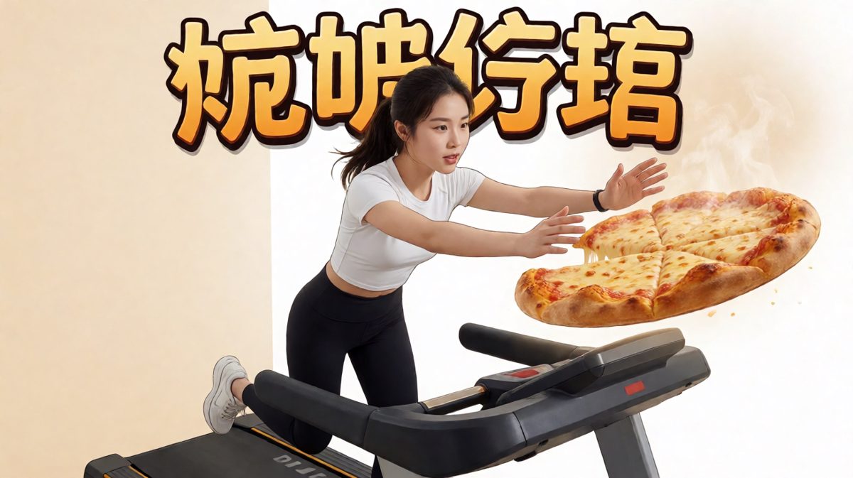 跑步五分钟，看饿了两小时
