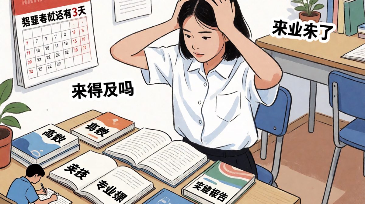 考试周的灵魂拷问：来得及吗