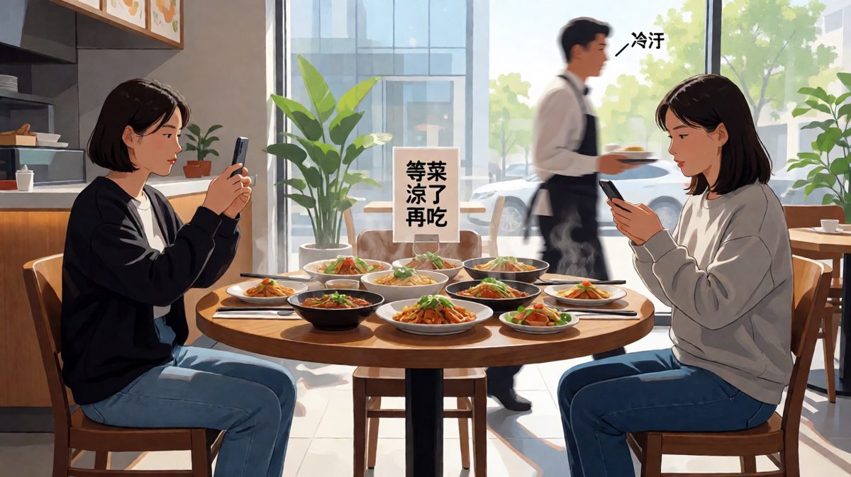 当代朋友聚餐现状：菜还没凉，饭局先散了