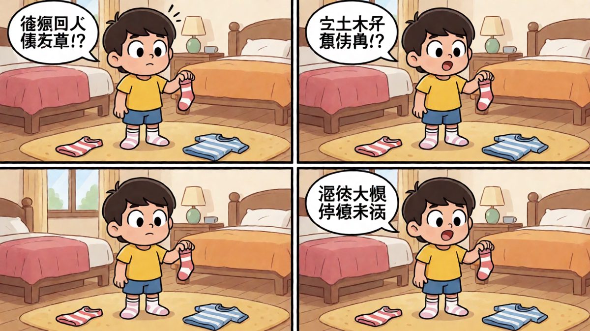 等等……另一只袜子呢？
