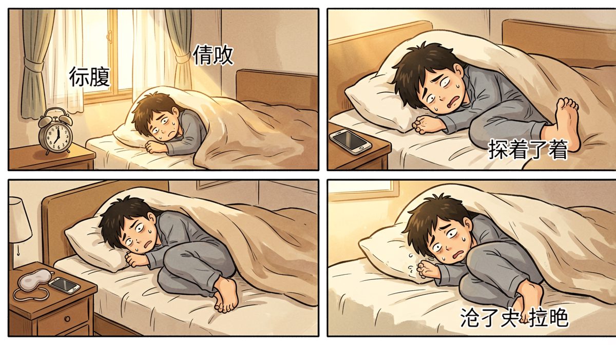 闹钟响了，但我的灵魂拒绝开机。