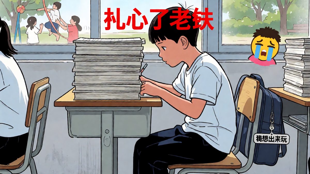 作业如山倒，读书知多少，扎心啊小朋友