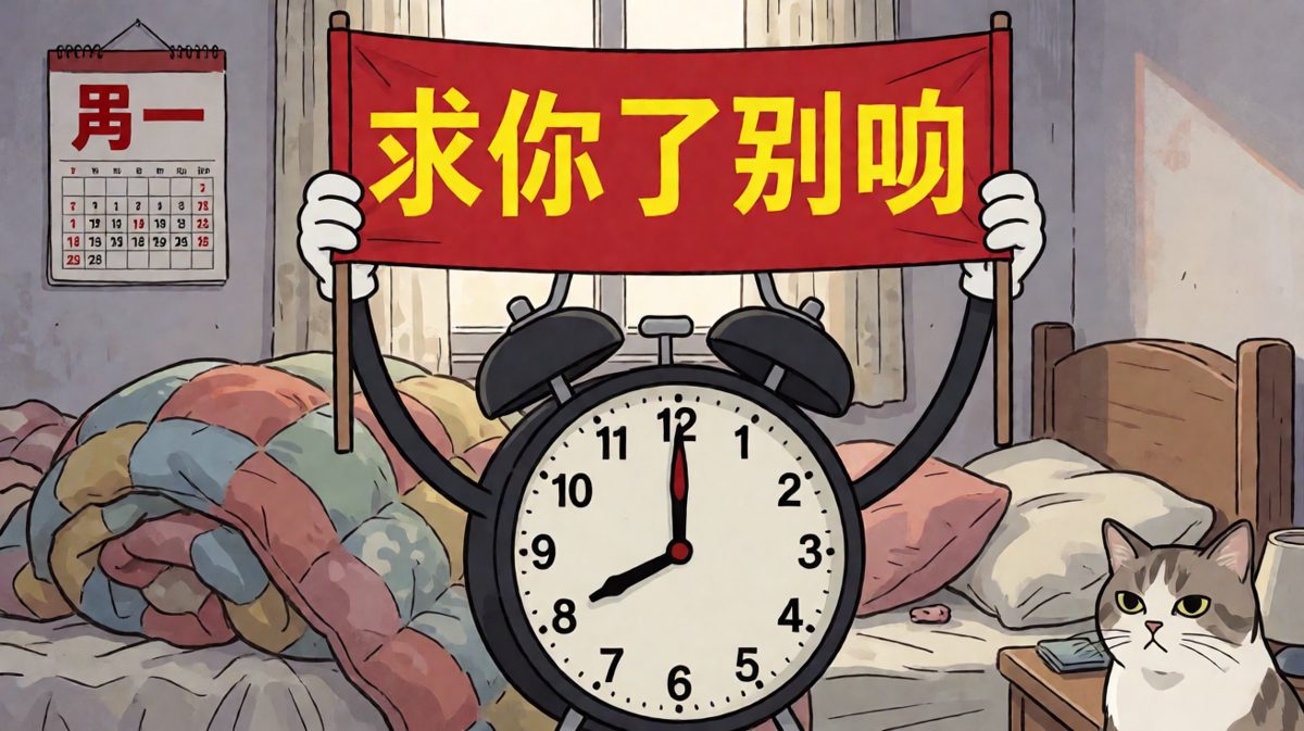 闹钟：我不想上班的，可我的银行卡不想