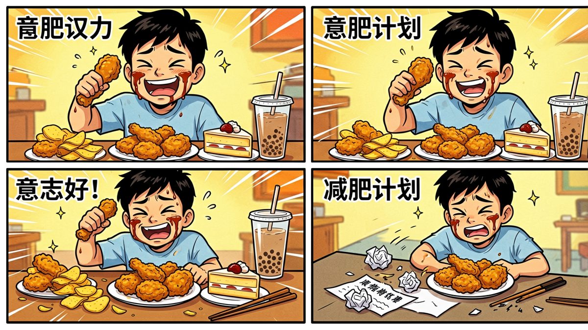 意志力彻底投降，开启狂吃模式