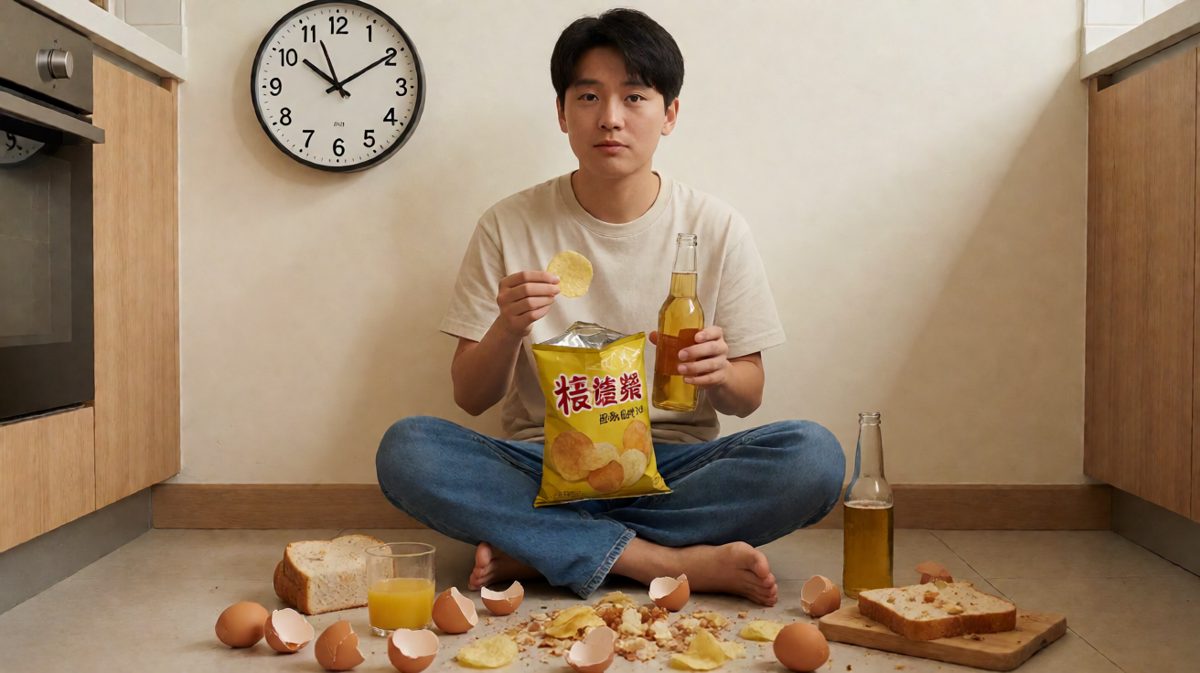 算了，还是薯片懂我——早餐饮杯就算了。