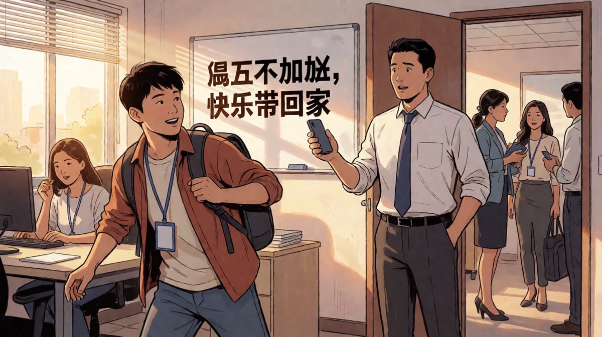 老板：小王，别走啊，有个小事……员工：老板，今天是周五诶！老板：对啊，所以我才在群里@你，想着你周末看到了会自动回复的，嘿嘿。