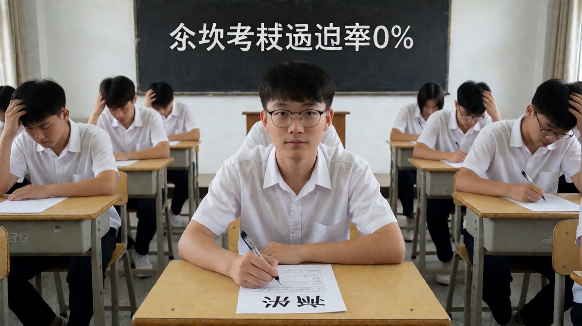别人在答题，他在收卷子
