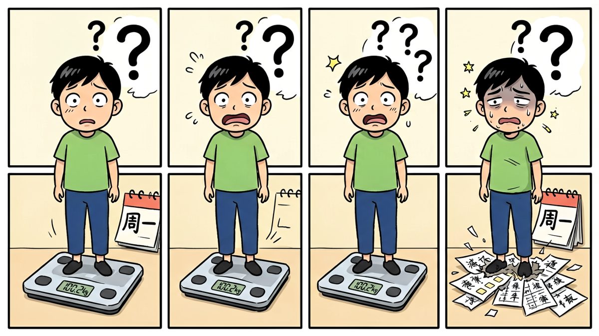 运动一周，反而重了四斤……