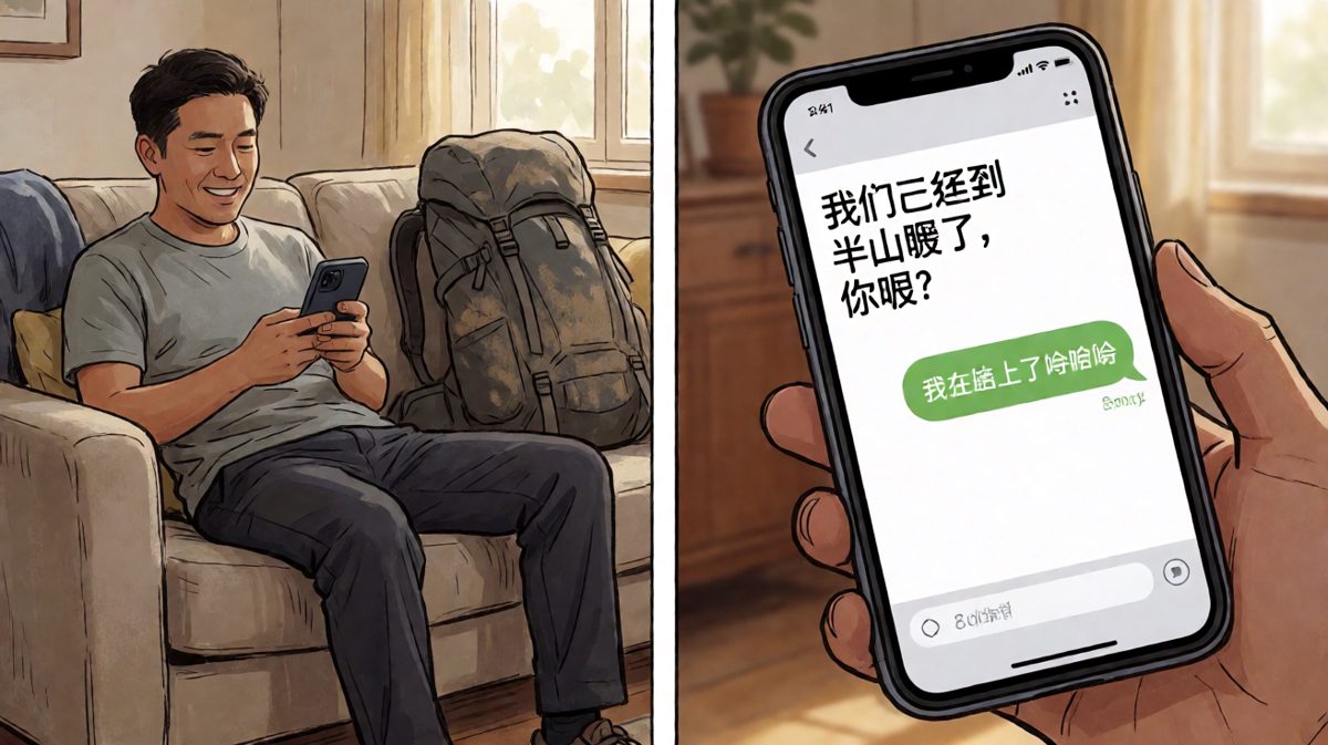 嘴上说着在路上，其实一直在沙发上。