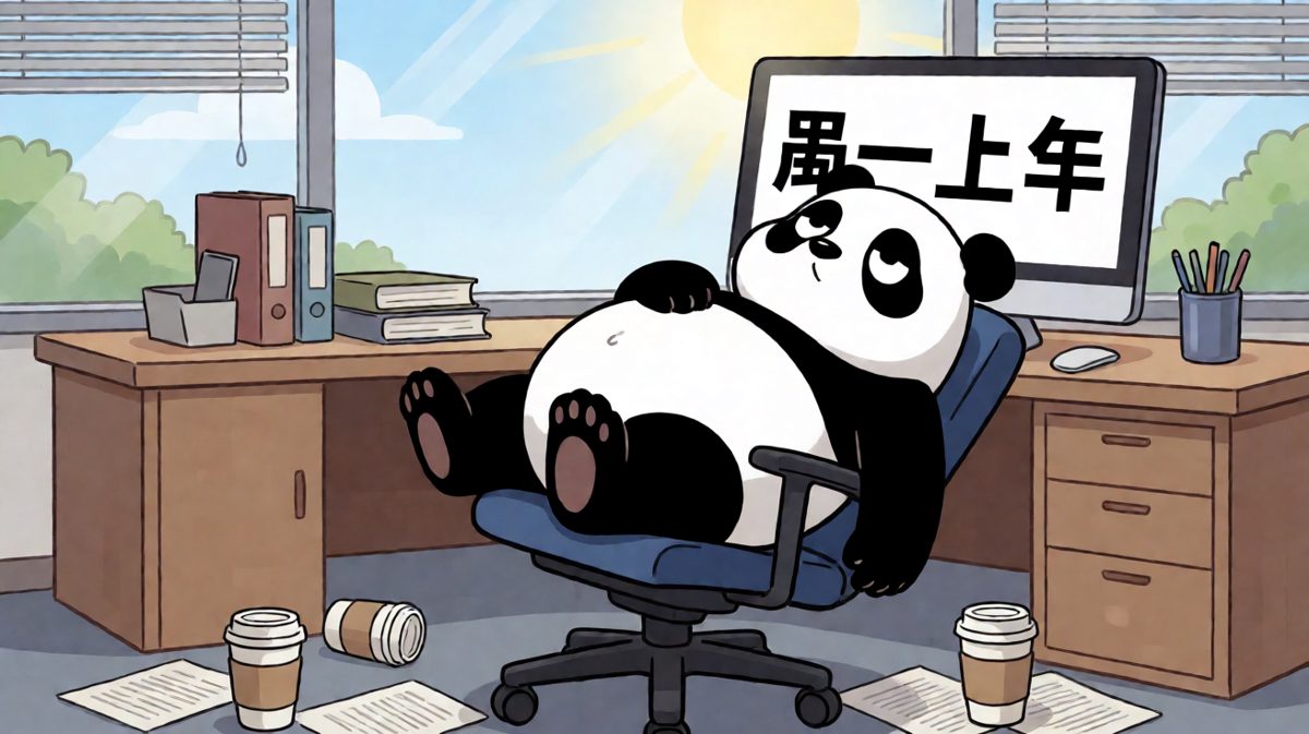 周一早起的我，灵魂还留在床上