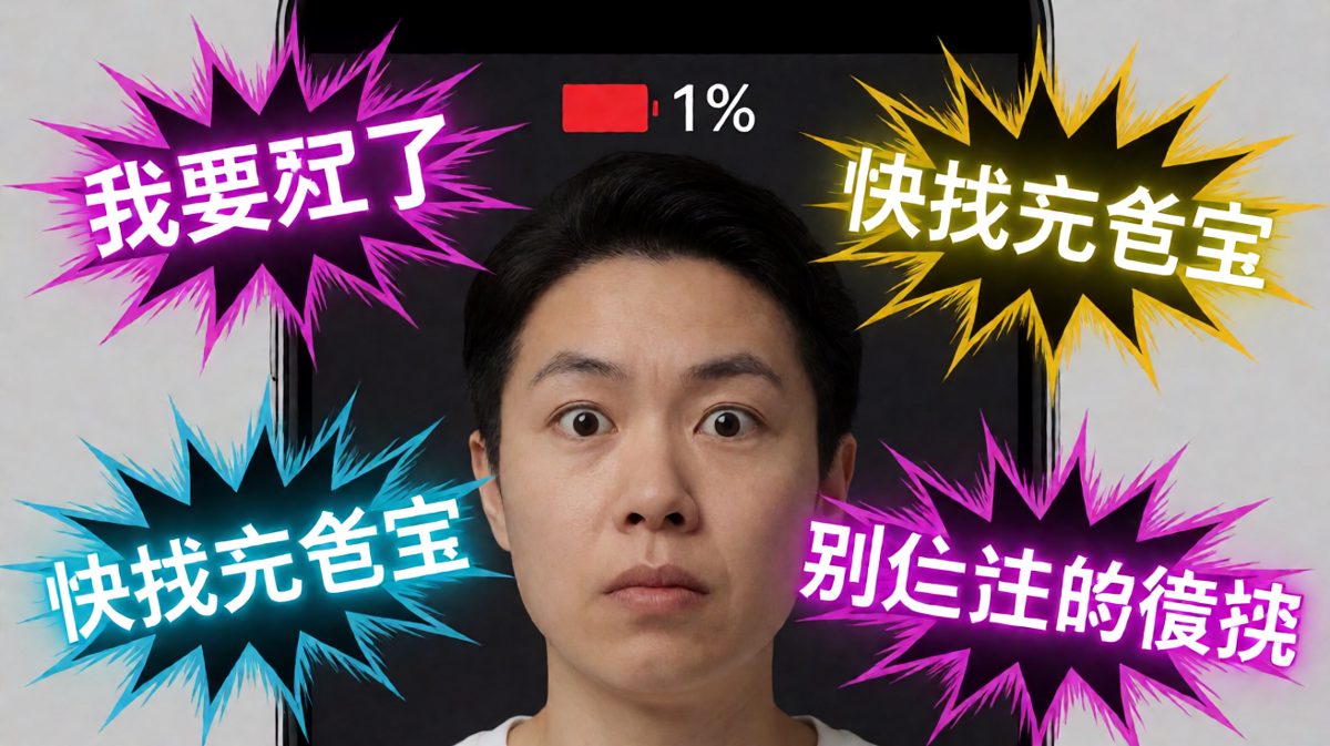 电量1%比分手还让人心慌