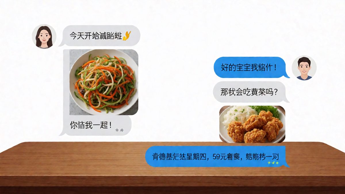 说好的陪你减脂，结果反向种草炸鸡