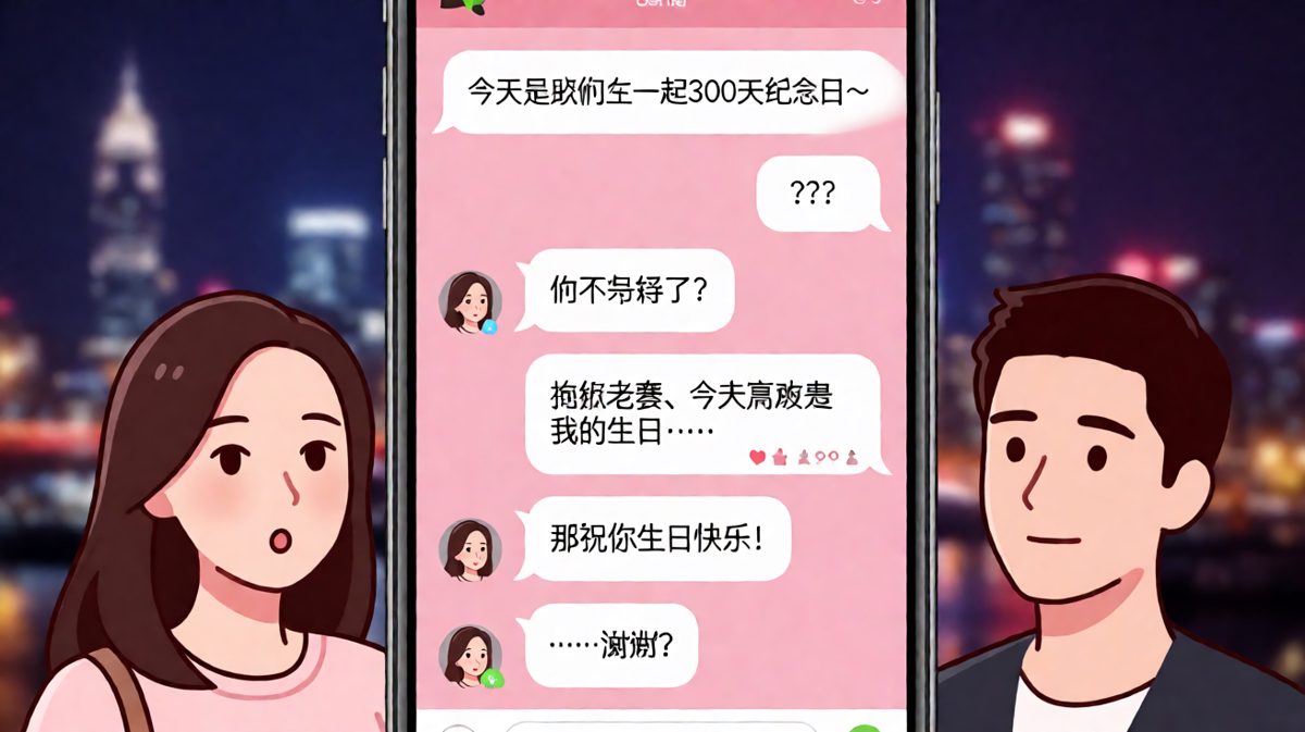 纪念日变生日宴，男友的反应绝了