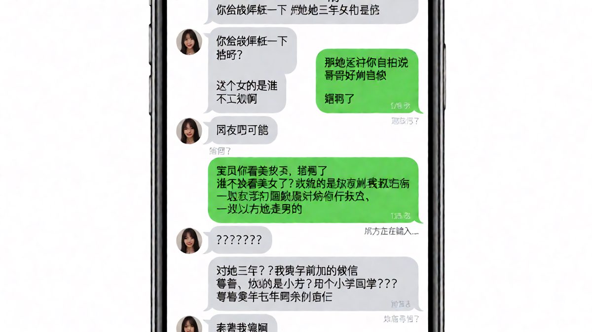 女生抓包「给前任点赞」，男生比窦娥还冤，最后发现是小学同学小芳