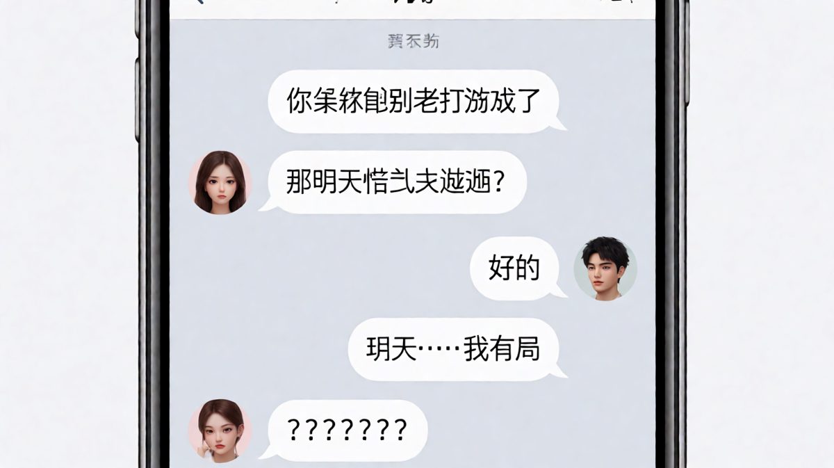 女生要求游戏让位，男生答应后又找借口，反转连环。