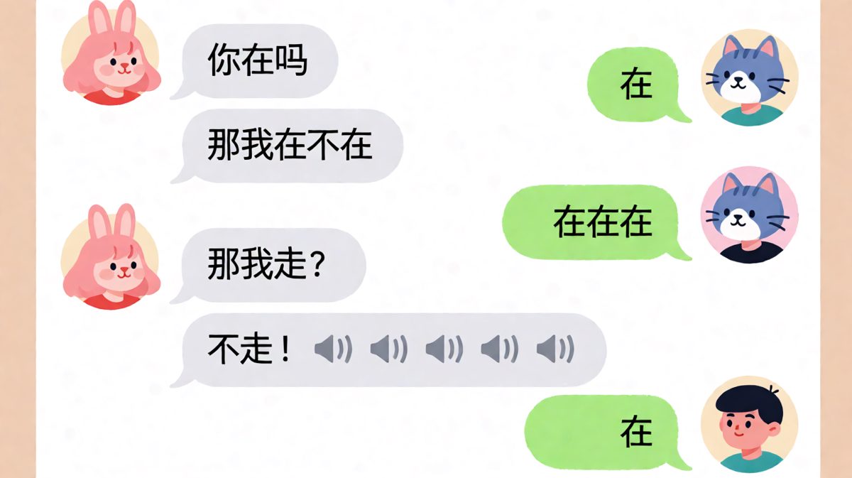 女生灵魂拷问：那我走？男生求生欲拉满连环回复