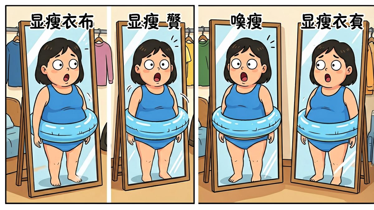 穿上之后……显瘦？明明显胖了十斤！