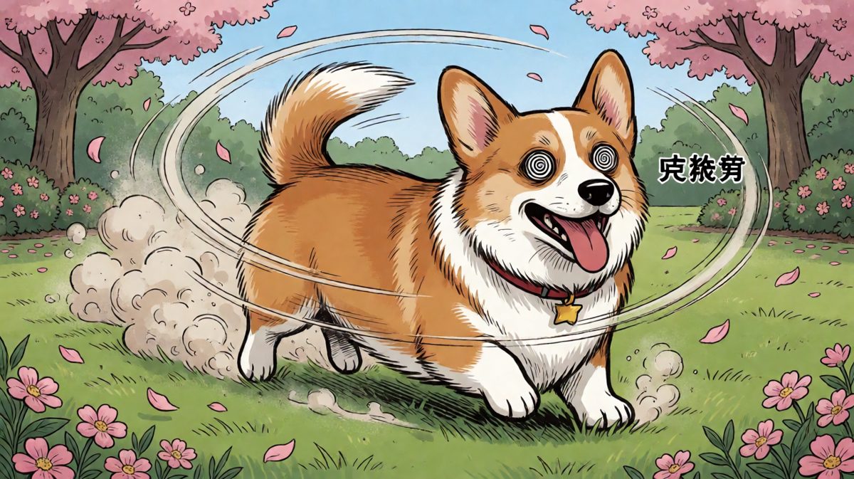 狗：我的尾巴到底是谁？我要抓住它！