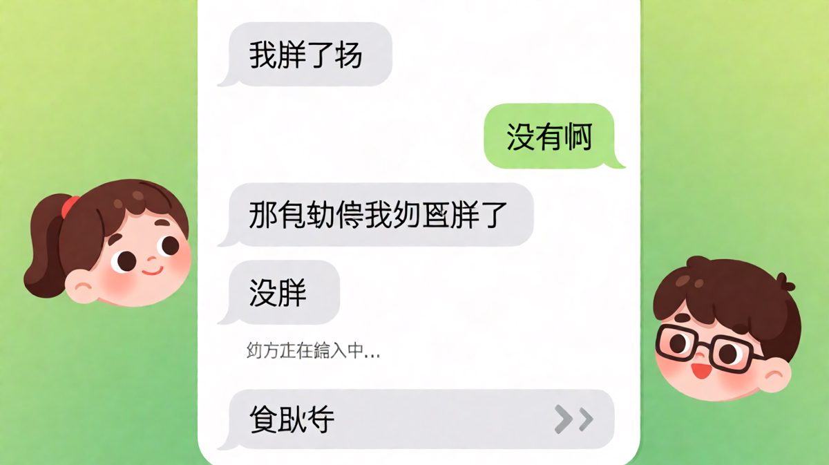 女生灵魂拷问：我胖了吗？男生撤回前的心理活动比作文还长