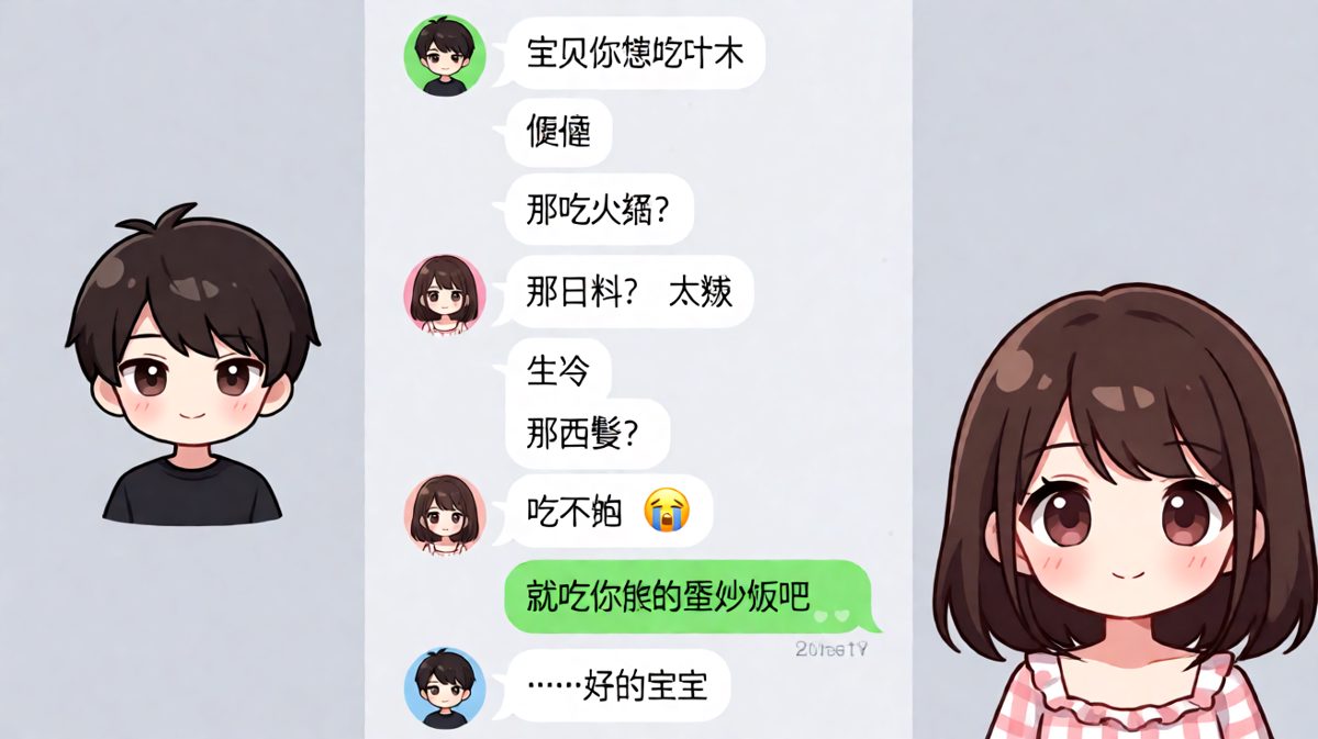 '随便'是情侣间最难答的送命题，蛋炒饭才是最终答案