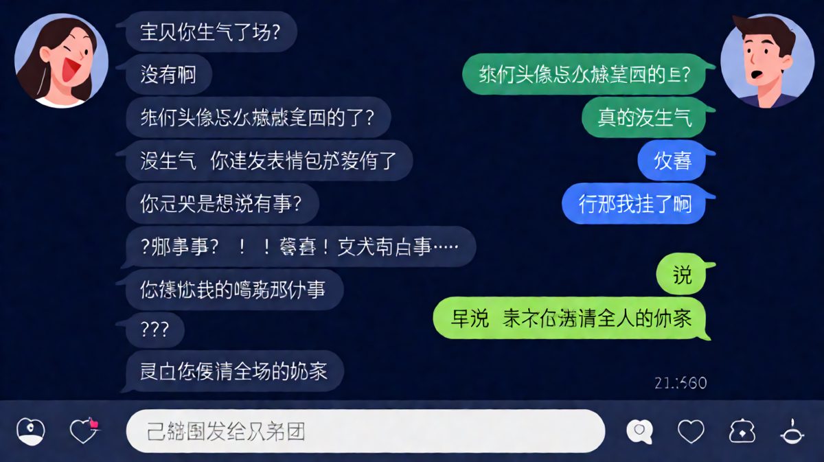 「没事」翻译成男士语言：有事，而且是大事。