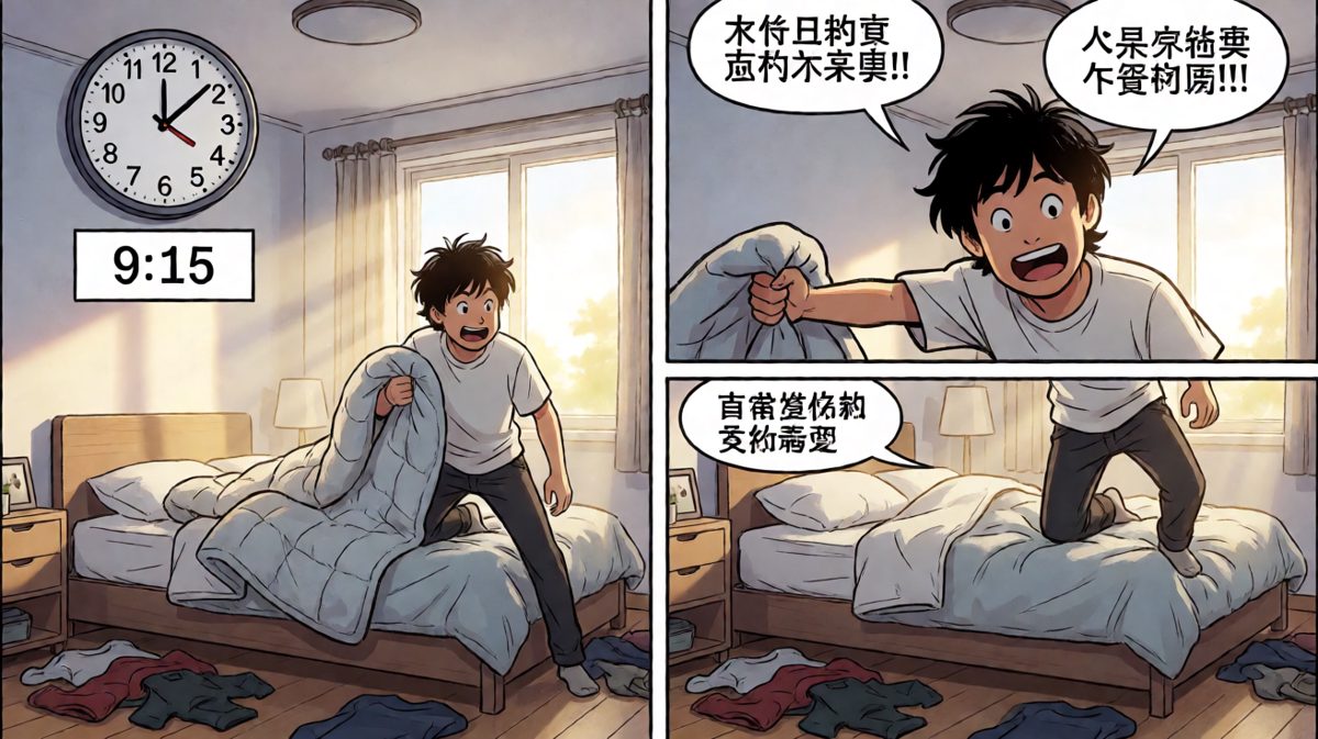完了！要迟到了！