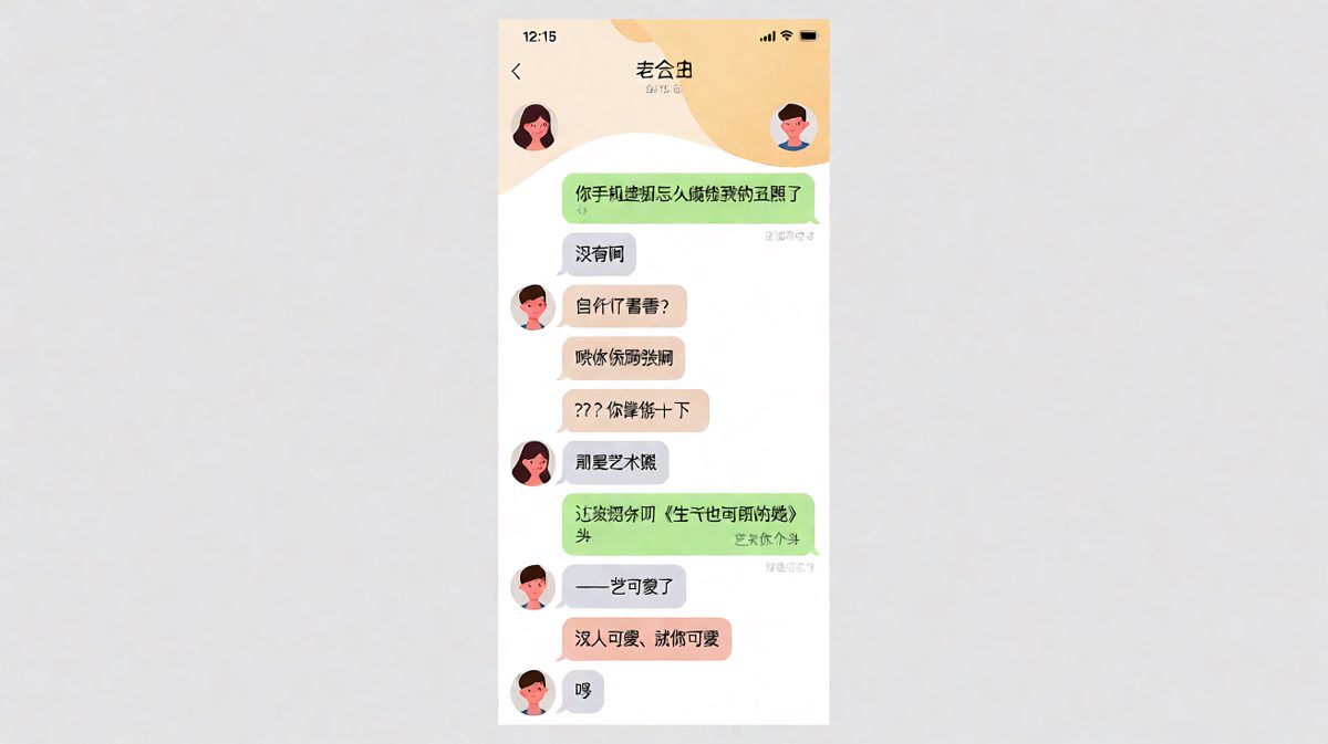 女生质疑壁纸，男生用土味情话成功脱险