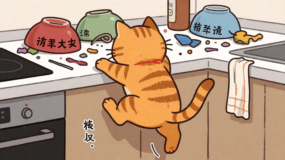 猫咪自信飞跃变自由落体