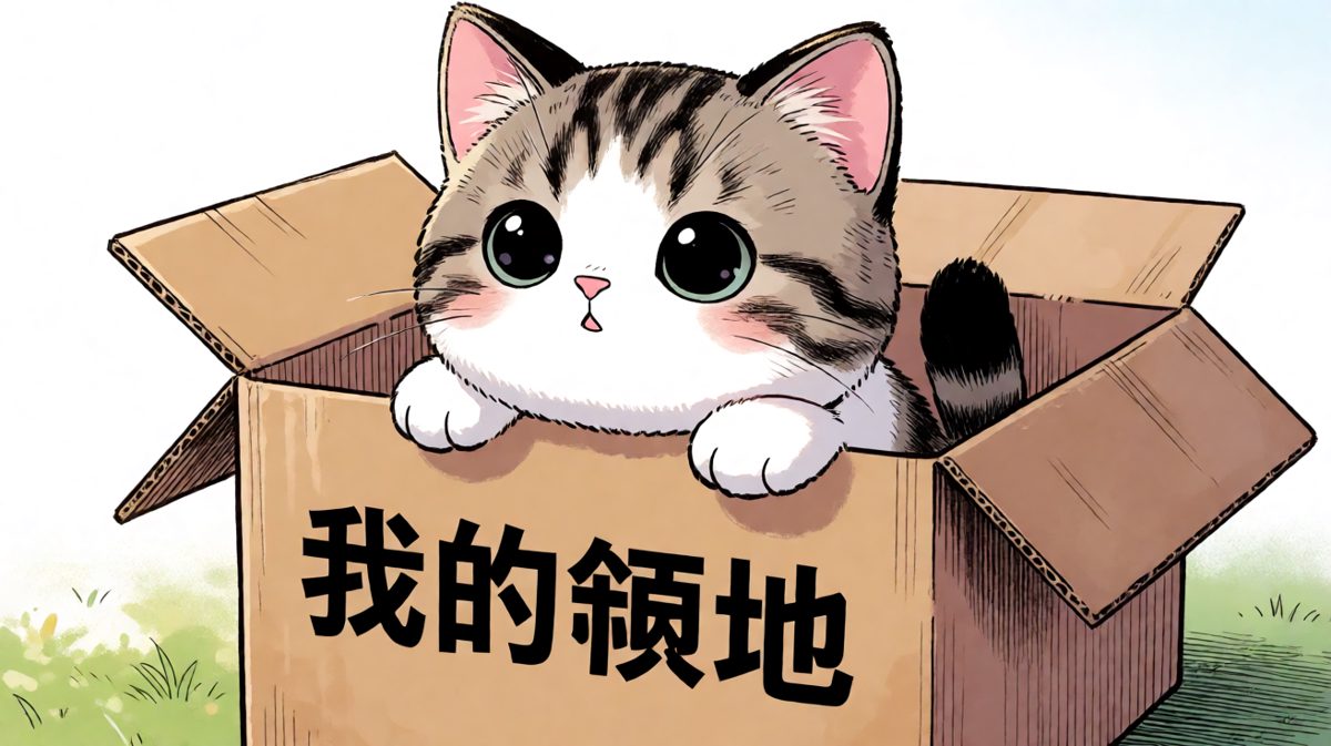 猫：箱子是我的！