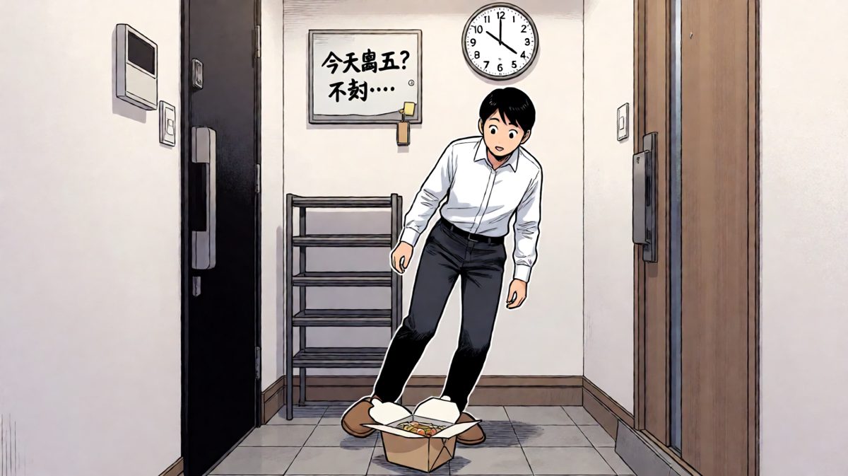 摔倒的瞬间突然意识到——今天是周日
