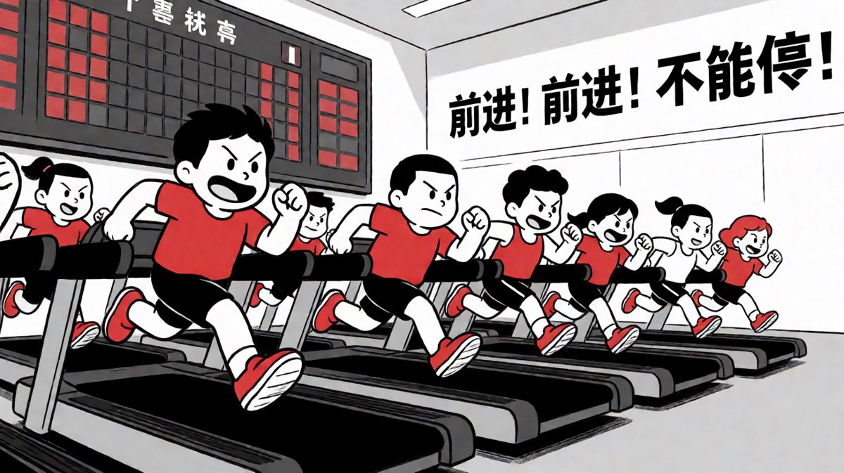 大家都在跑，所以我也得跑，虽然不知道要去哪里