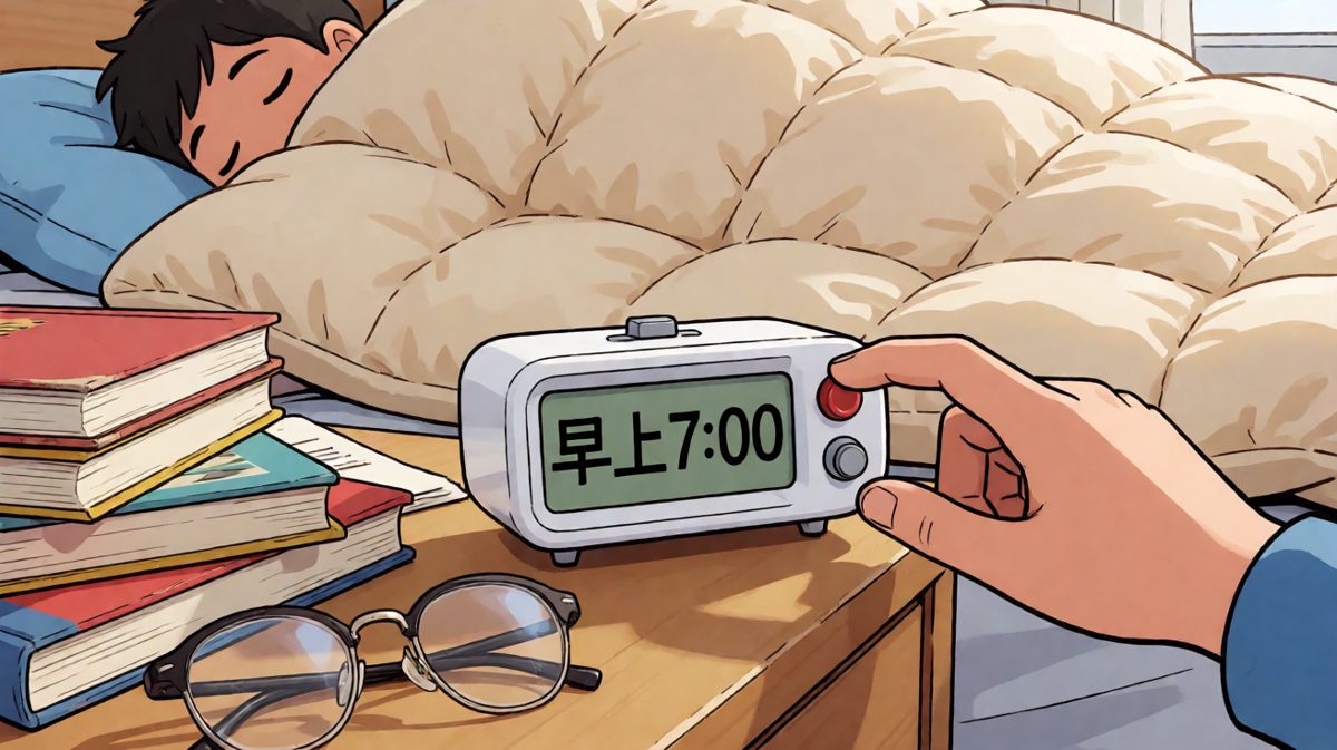 闹钟响了，不想起床