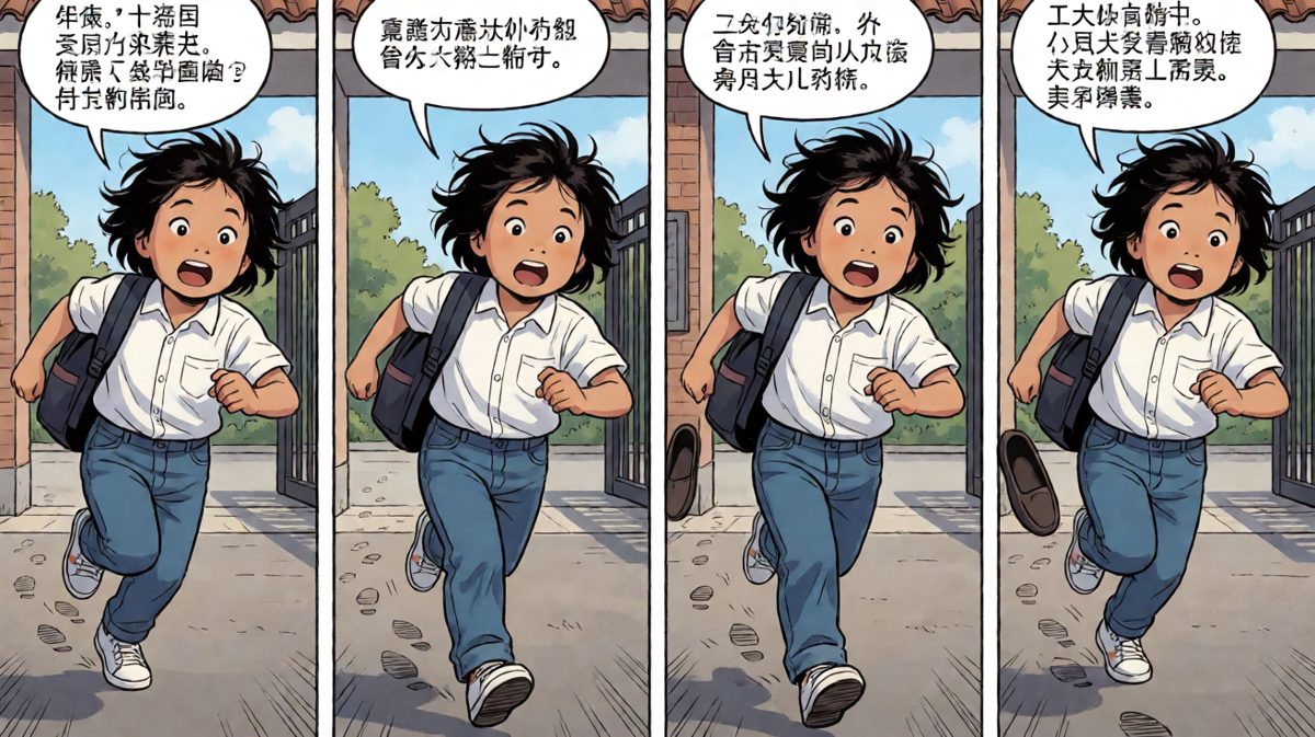 狂奔向公交站