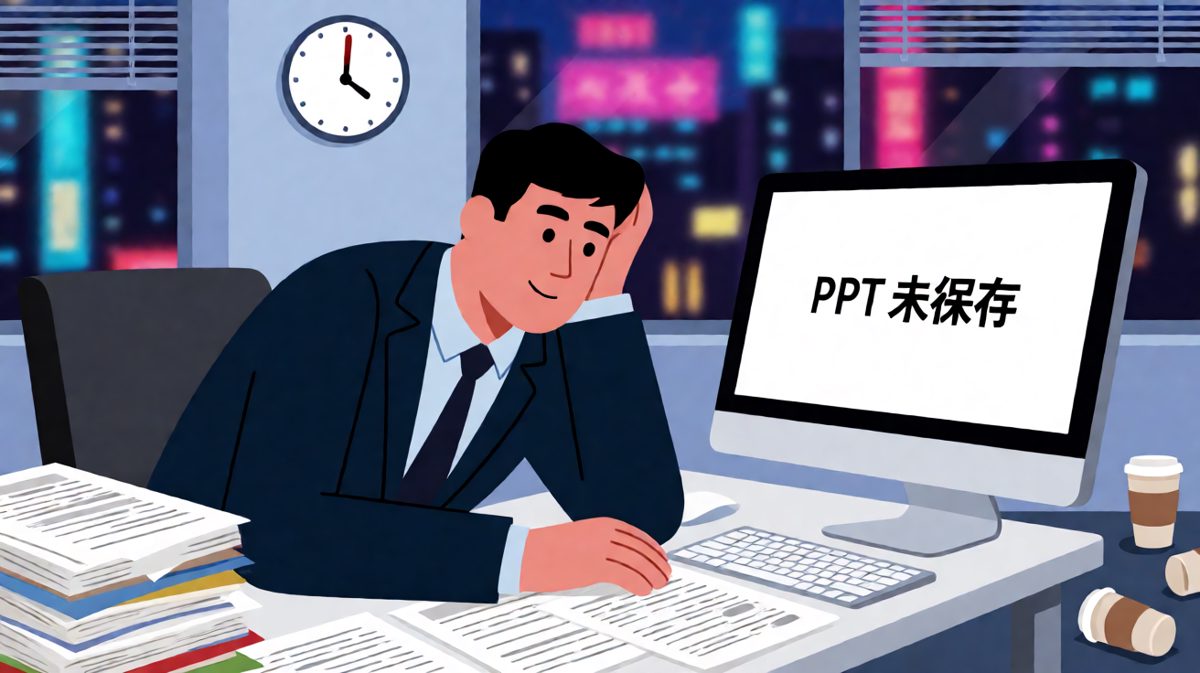 当PPT告诉你'未保存'时，打工人的灵魂已经出窍