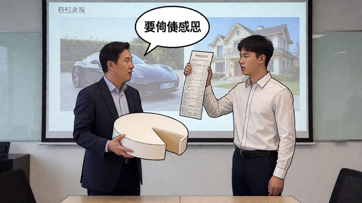 感恩加班没加班费，感恩老板有别墅