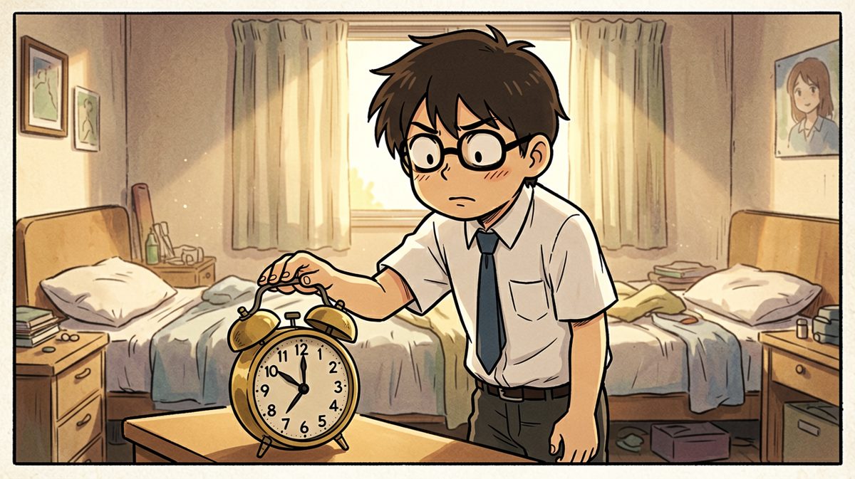 格子一：闹钟响起，社畜以最后一丝力气按下 snooze