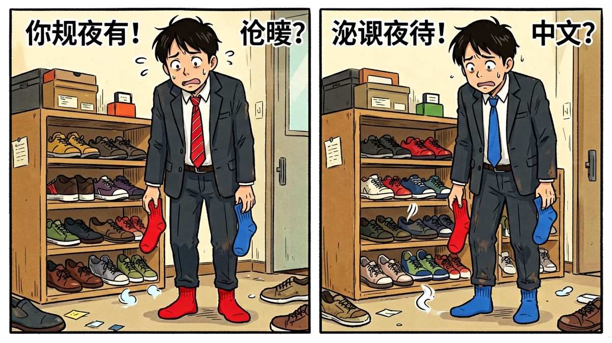 格子三：出门前的致命抉择——穿哪只袜子？