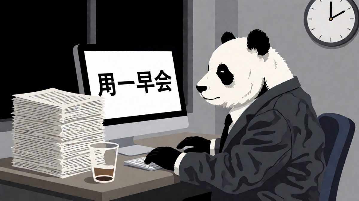 打工人の周一早晨，灵魂尚未开机。